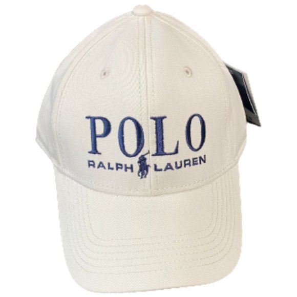 Polo Ralph Lauren Other - NWT Polo Ralph Lauren Off White Classic Cotton Baseball Cap Logo Embroidered